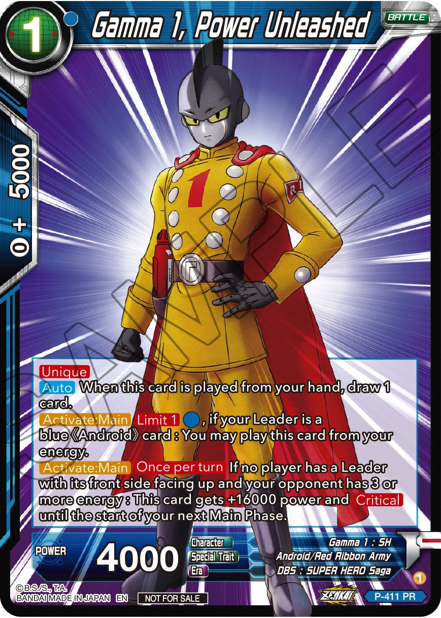 Gamma 1, Power Unleashed (Zenkai Series Tournament Pack Vol.1) (P-411) [Tournament Promotion Cards] | Devastation Store