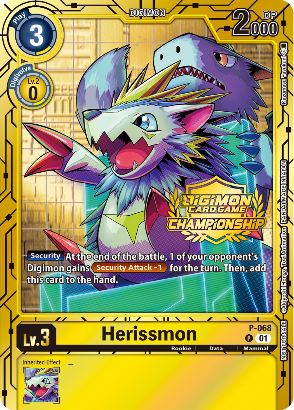 Herissmon [P-068] (Championship 2023 Gold Card Set) [Promotional Cards] | Devastation Store