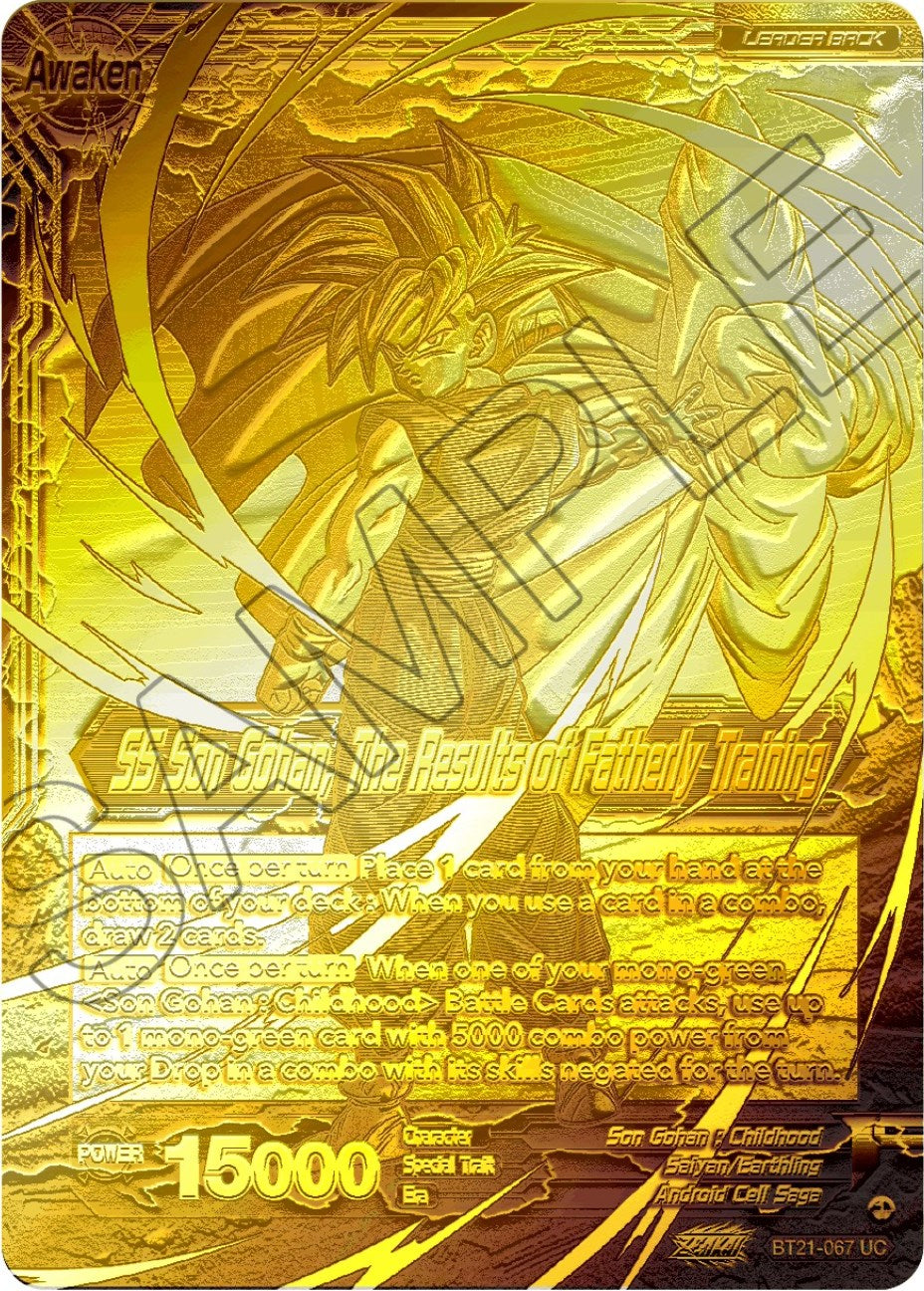 Son Gohan // SS Son Gohan, The Results of Fatherly Training (2023 Championship Finals) (Gold Metal Foil) (BT21-067) [Tournament Promotion Cards] | Devastation Store