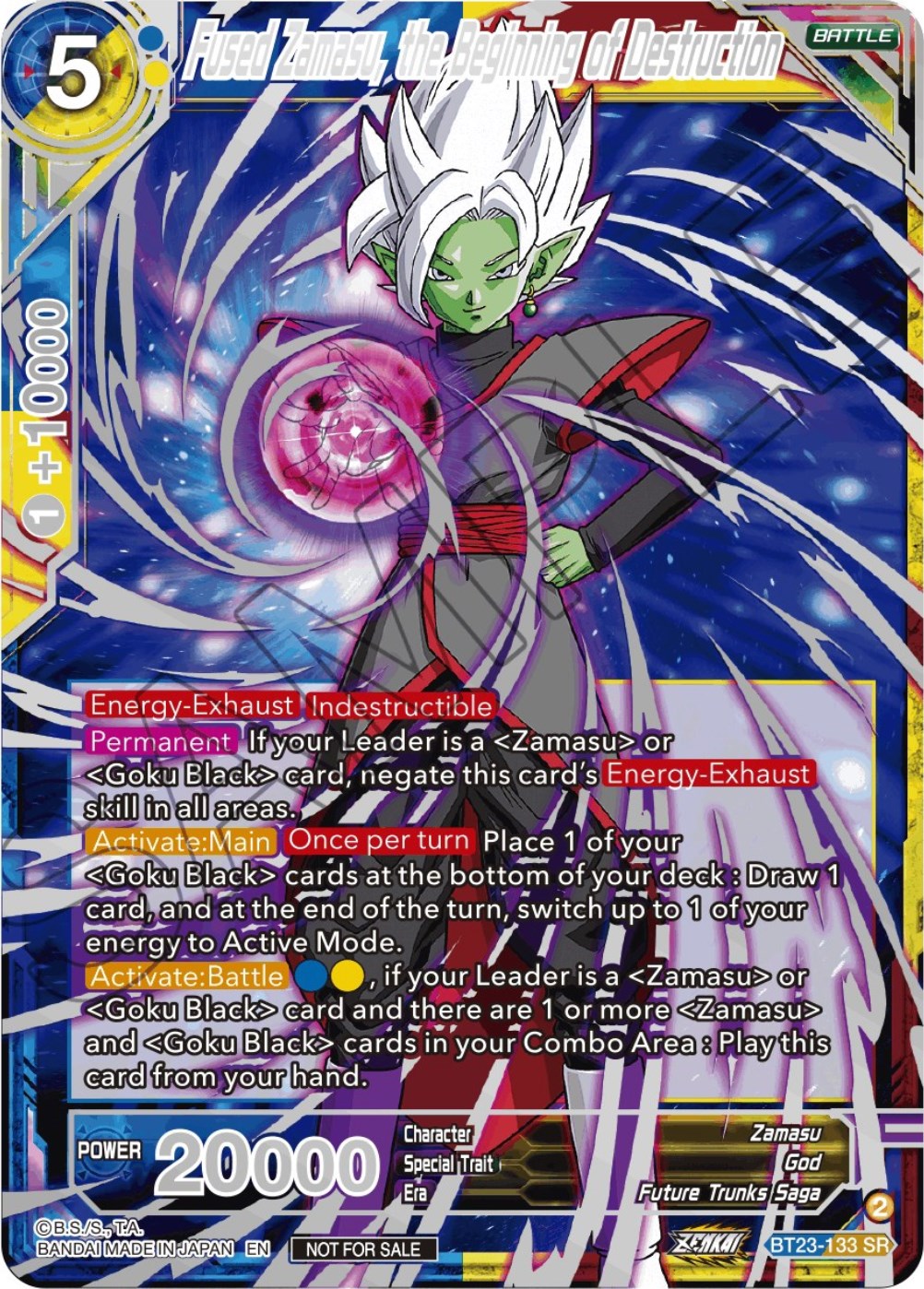 Fused Zamasu, the Beginning of Destruction (Championship 2023 Reward Alternate Art Card Set) (Holo) (BT23-133) [Tournament Promotion Cards] | Devastation Store