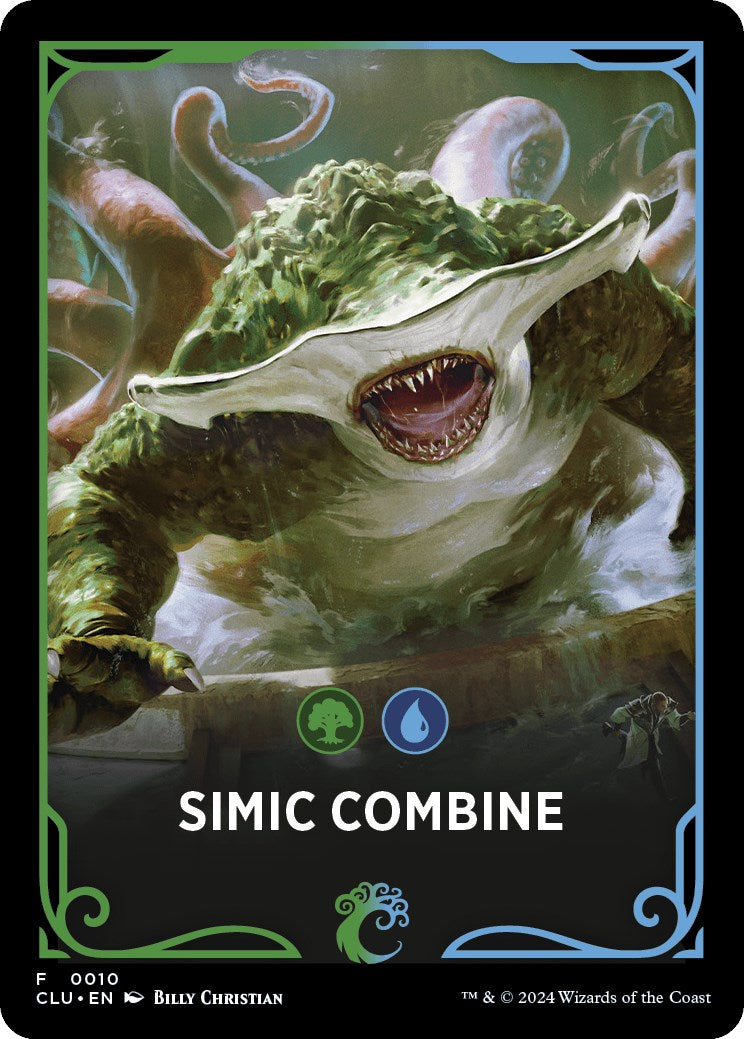 Simic Combine Theme Card [Ravnica: Clue Edition Tokens] | Devastation Store