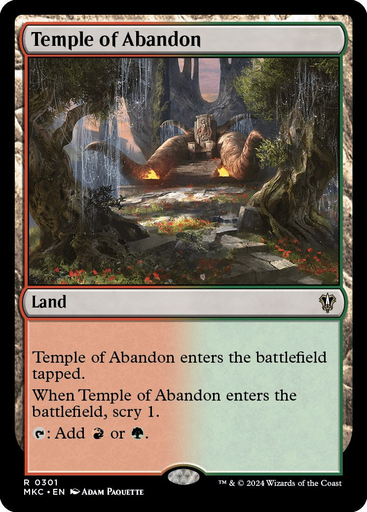Temple of Abandon [Murders at Karlov Manor Commander] | Devastation Store