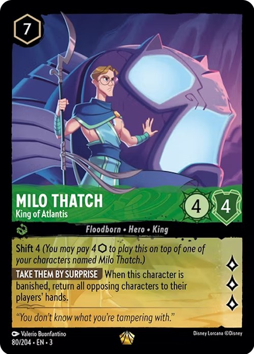 Milo Thatch - King of Atlantis (80/204) [Into the Inklands] | Devastation Store