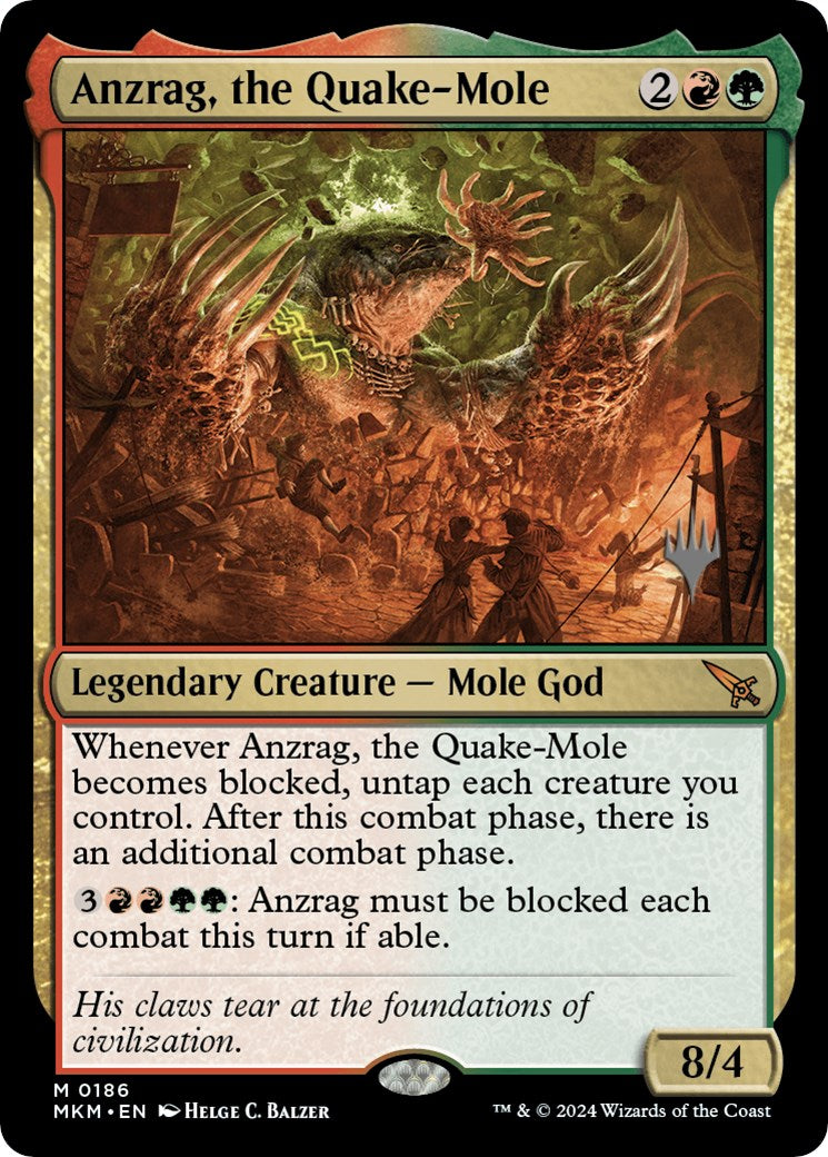 Anzrag, the Quake-Mole (Promo Pack) [Murders at Karlov Manor Promos] | Devastation Store