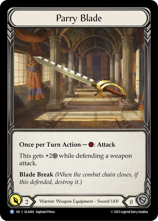 Parry Blade [OLA003] (Heavy Hitters Olympia Blitz Deck) | Devastation Store