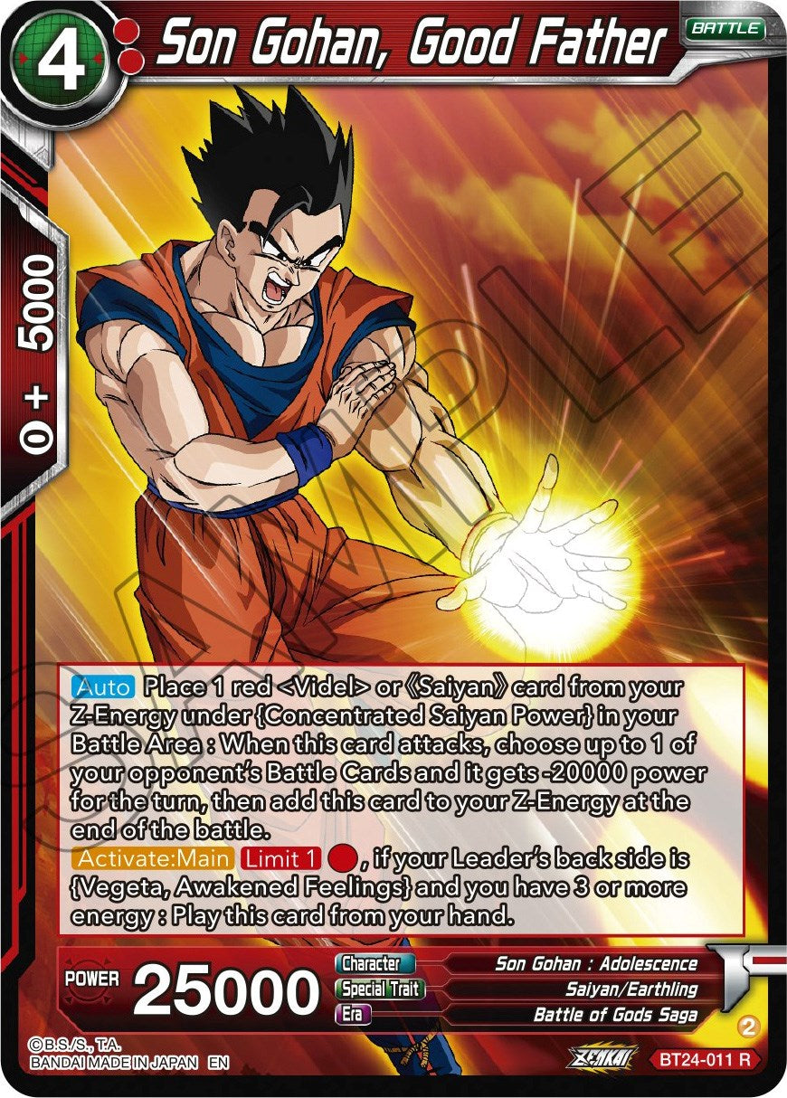 Son Gohan, Good Father (BT24-011) [Beyond Generations] | Devastation Store