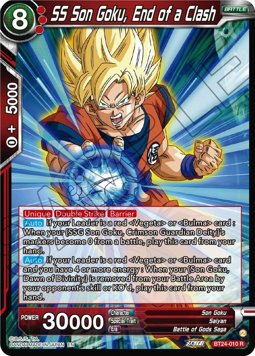 SS Son Goku, End of a Clash (BT24-010) [Beyond Generations] | Devastation Store
