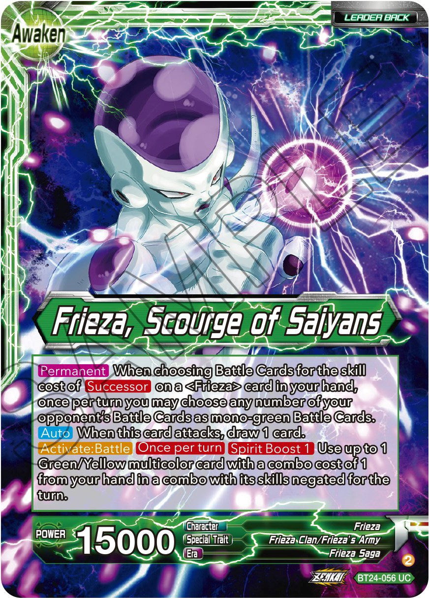 Frieza // Frieza, Scourge of Saiyans (BT24-056) [Beyond Generations] | Devastation Store