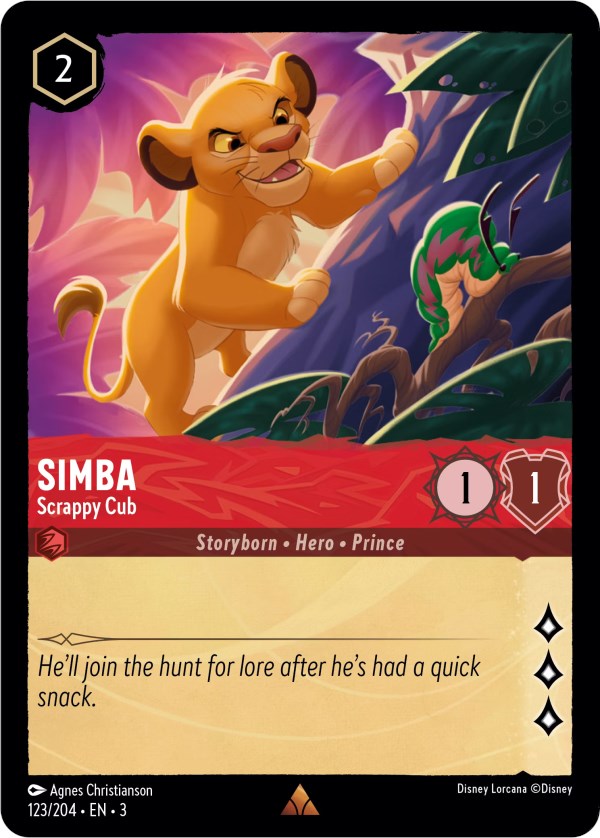 Simba - Scrappy Cub (123/204) [Into the Inklands] | Devastation Store