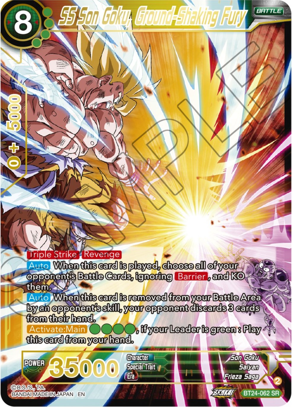 SS Son Goku, Ground-Shaking Fury (BT24-062) [Beyond Generations] | Devastation Store