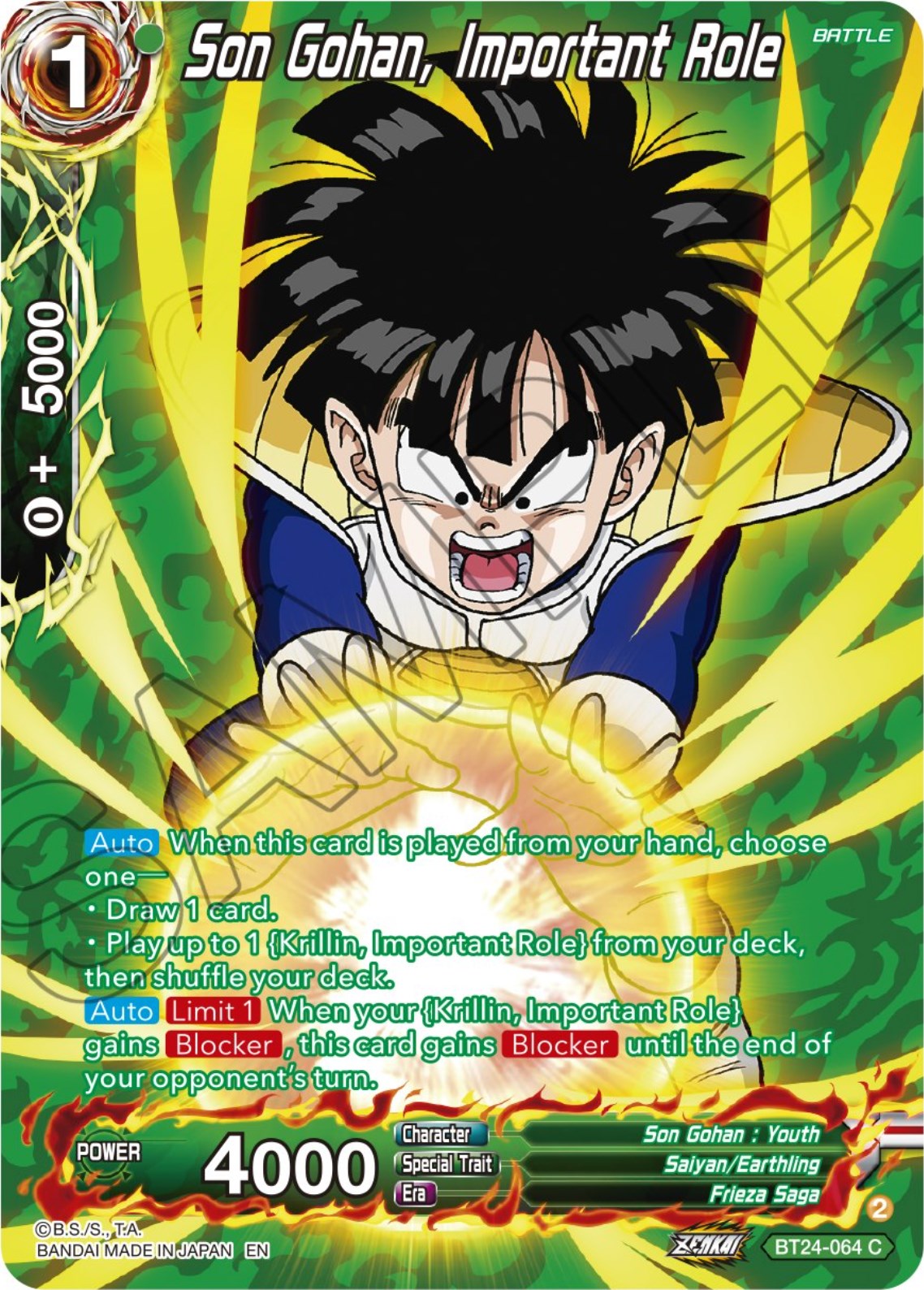Son Gohan, Important Role (Collector Booster) (BT24-064) [Beyond Generations] | Devastation Store