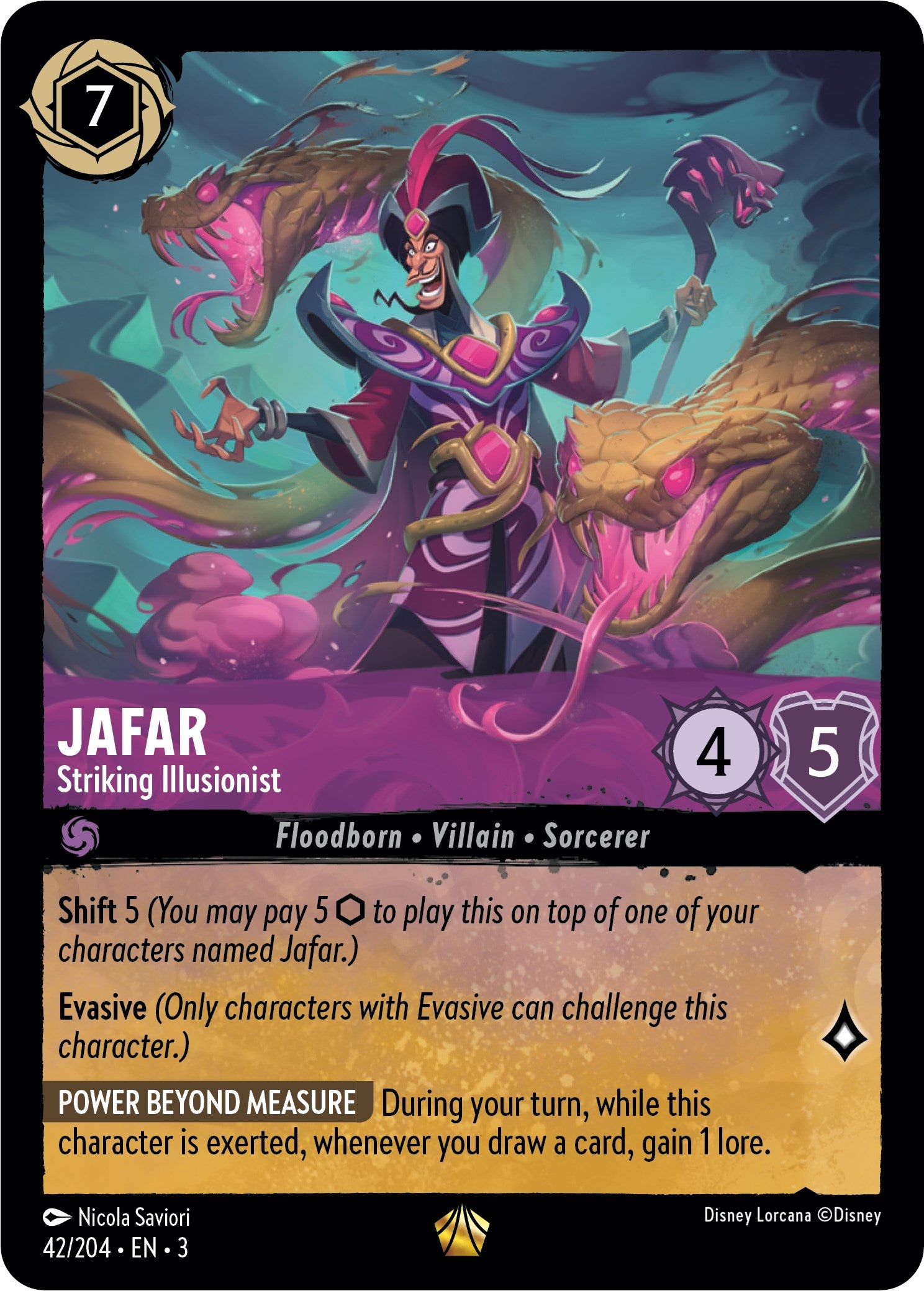 Jafar - Striking Illusionist (42/204) [Into the Inklands] | Devastation Store