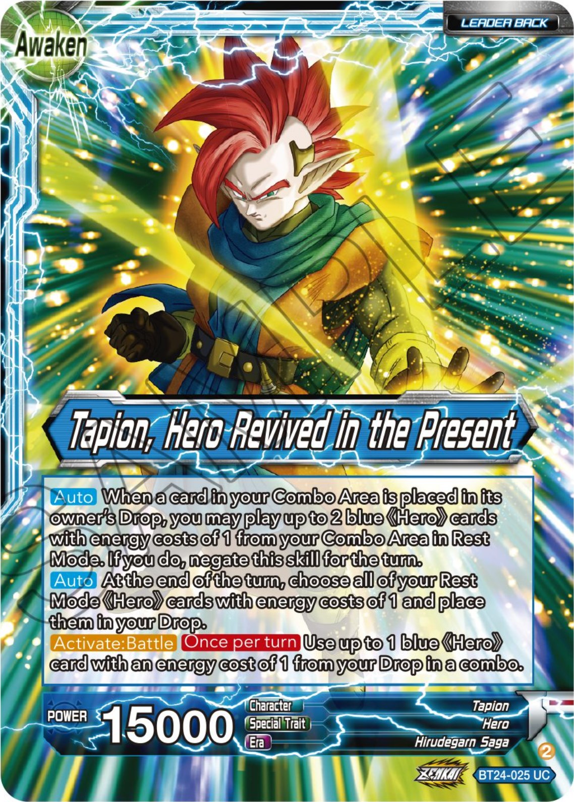 Tapion // Tapion, Hero Revived in the Present (BT24-025) [Beyond Generations] | Devastation Store