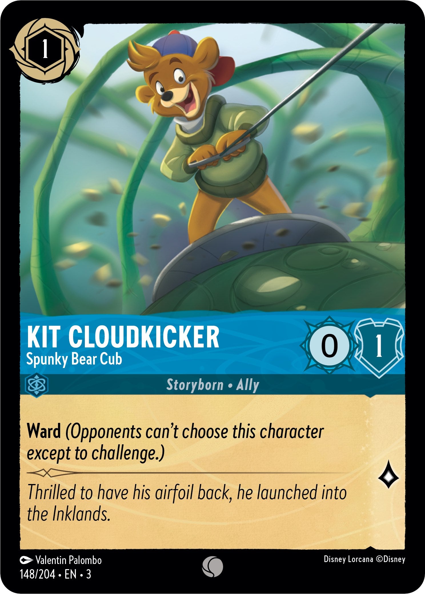 Kit Cloudkicker - Spunky Bear Cub (148/204) [Into the Inklands] | Devastation Store