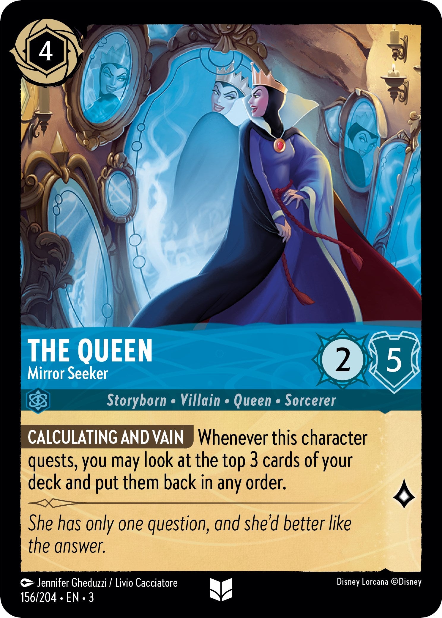The Queen - Mirror Seeker (156/204) [Into the Inklands] | Devastation Store