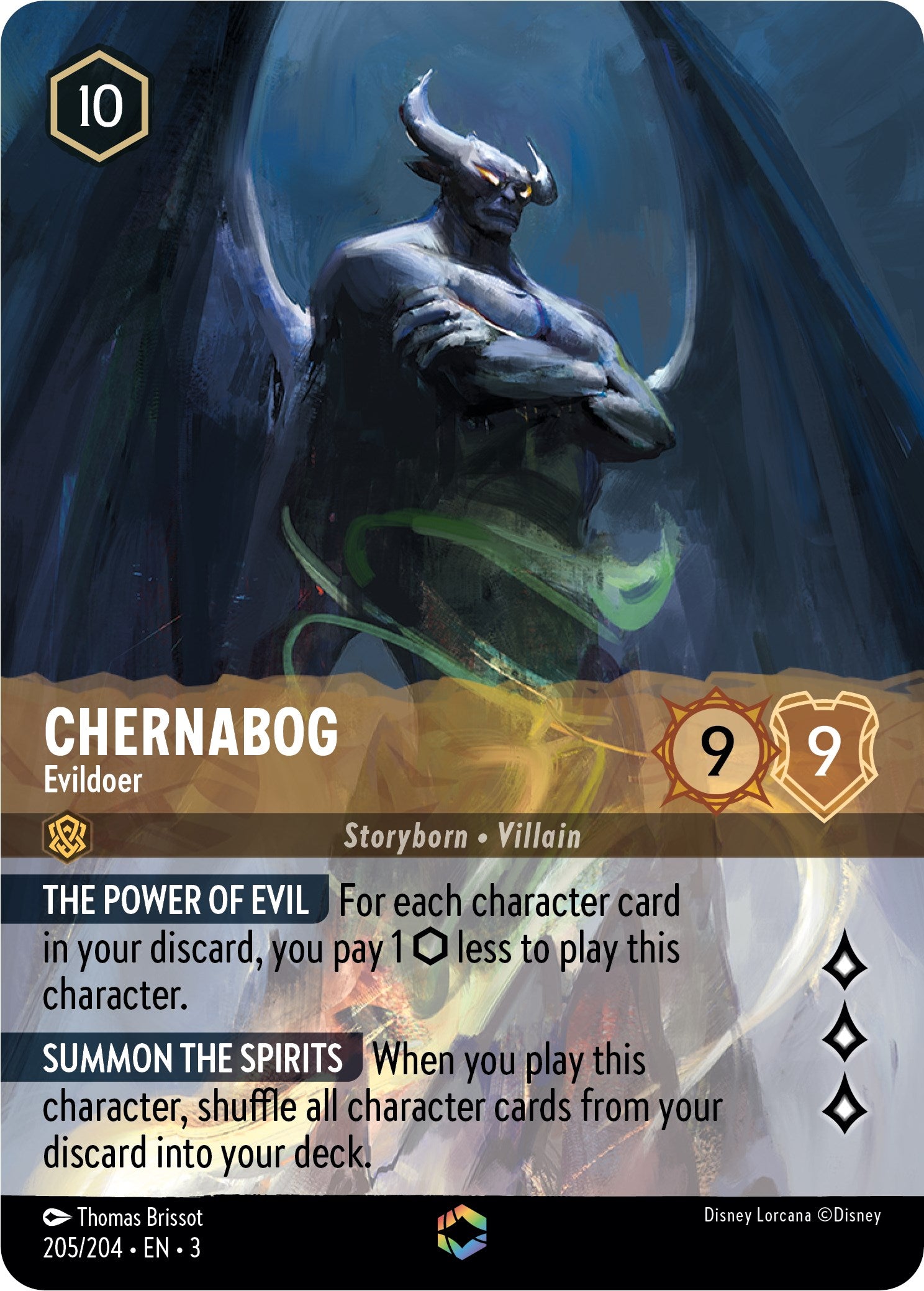 Chernabog - Evildoer (Enchanted) (205/204) [Into the Inklands] | Devastation Store