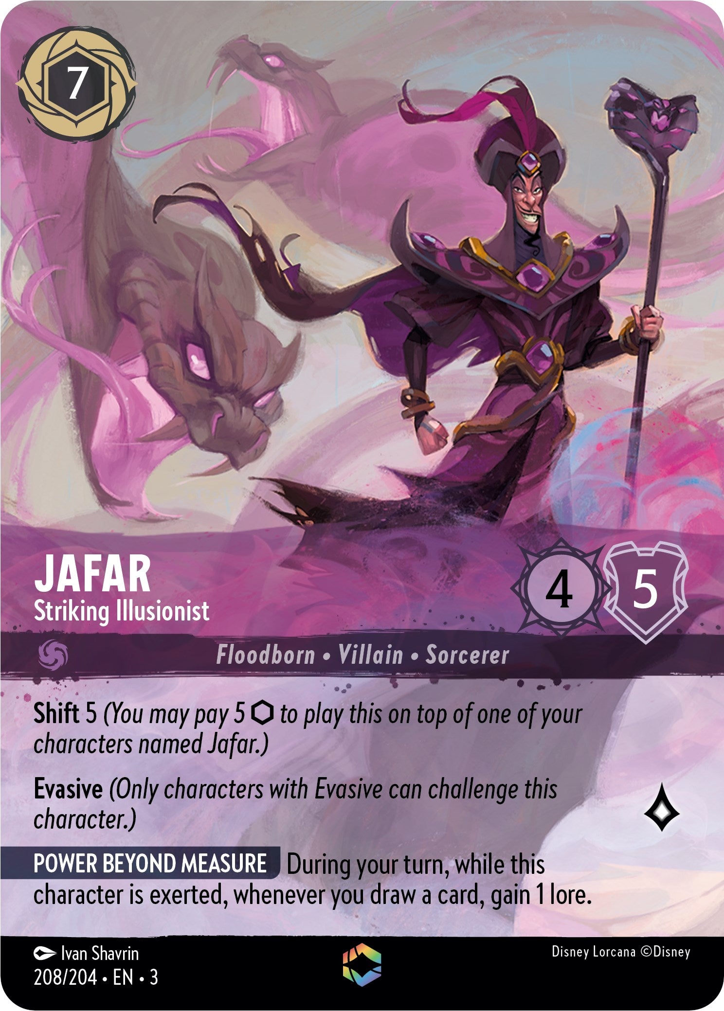 Jafar - Striking Illusionist (Enchanted) (208/204) [Into the Inklands] | Devastation Store