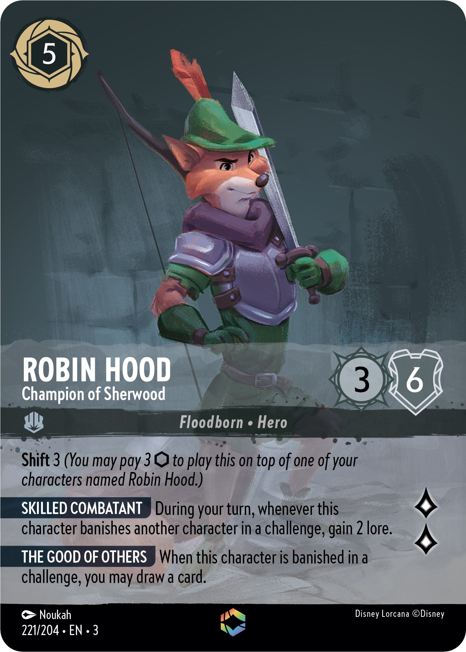 Robin Hood - Champion of Sherwood (Enchanted) (221/204) [Into the Inklands] | Devastation Store