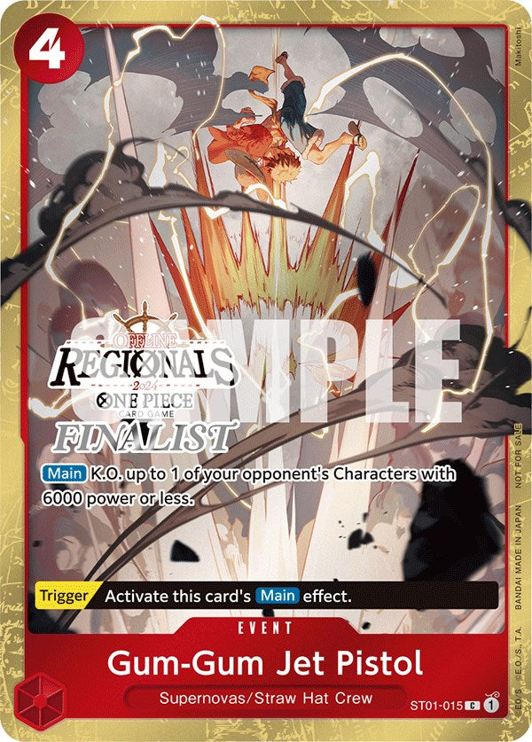 Gum-Gum Jet Pistol (Offline Regional 2024) [Finalist] [One Piece Promotion Cards] | Devastation Store