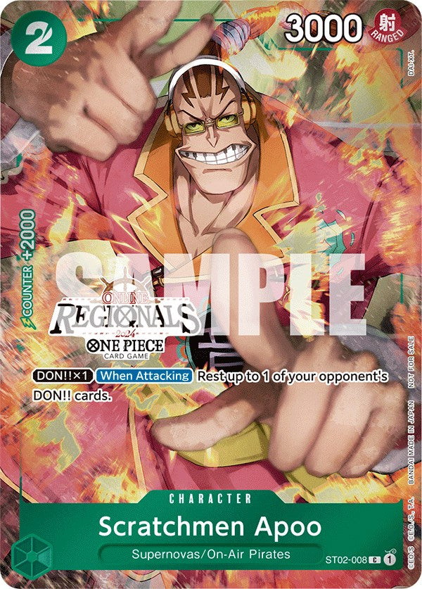 Scratchmen Apoo (Online Regional 2024) [Participant] [One Piece Promotion Cards] | Devastation Store