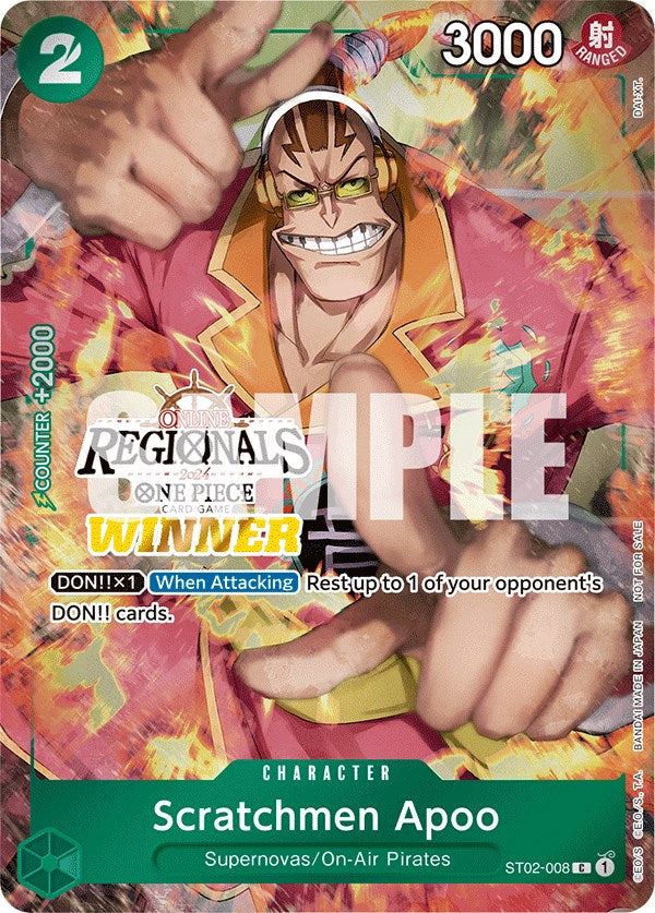 Scratchmen Apoo (Online Regional 2024) [Winner] [One Piece Promotion Cards] | Devastation Store