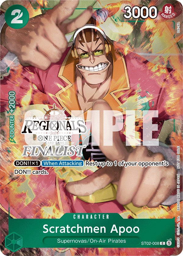 Scratchmen Apoo (Offline Regional 2024) [Finalist] [One Piece Promotion Cards] | Devastation Store