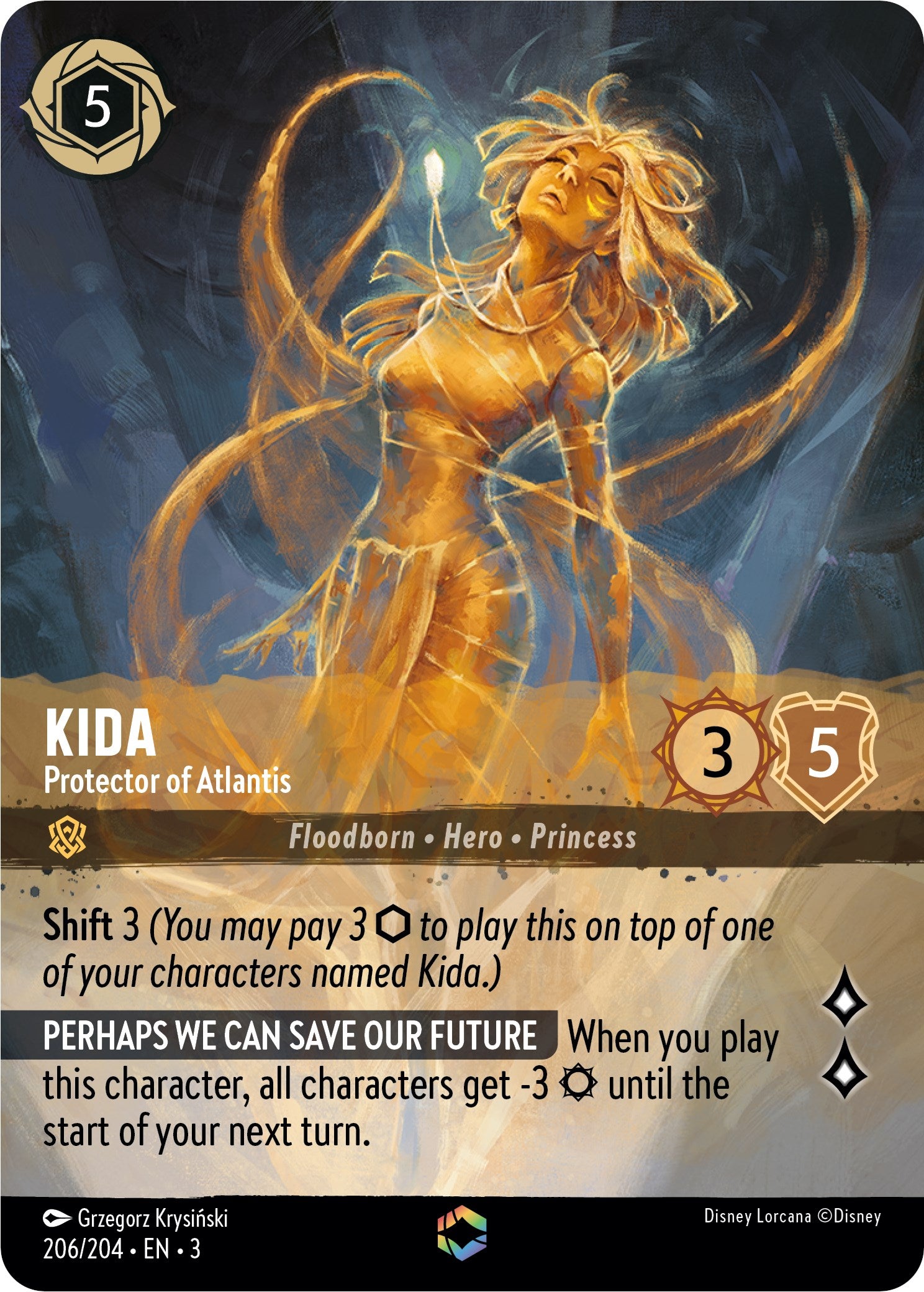 Kida - Protector of Atlantis (Enchanted) (206/204) [Into the Inklands] | Devastation Store