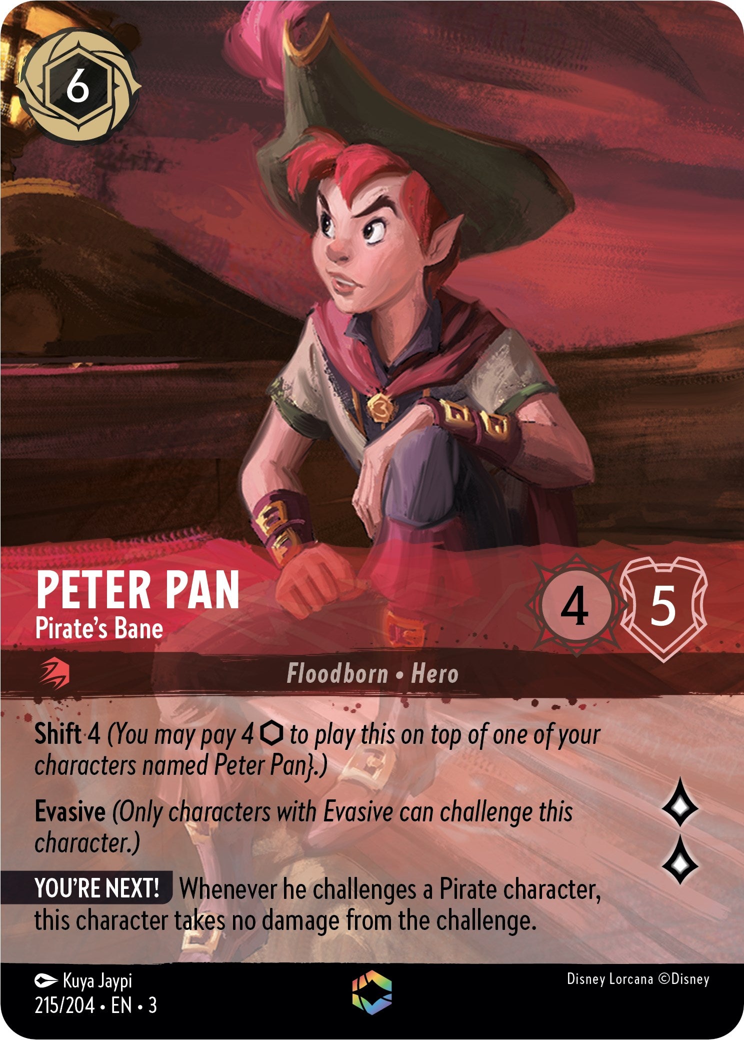 Peter Pan - Pirate's Bane (Enchanted) (215/204) [Into the Inklands] | Devastation Store