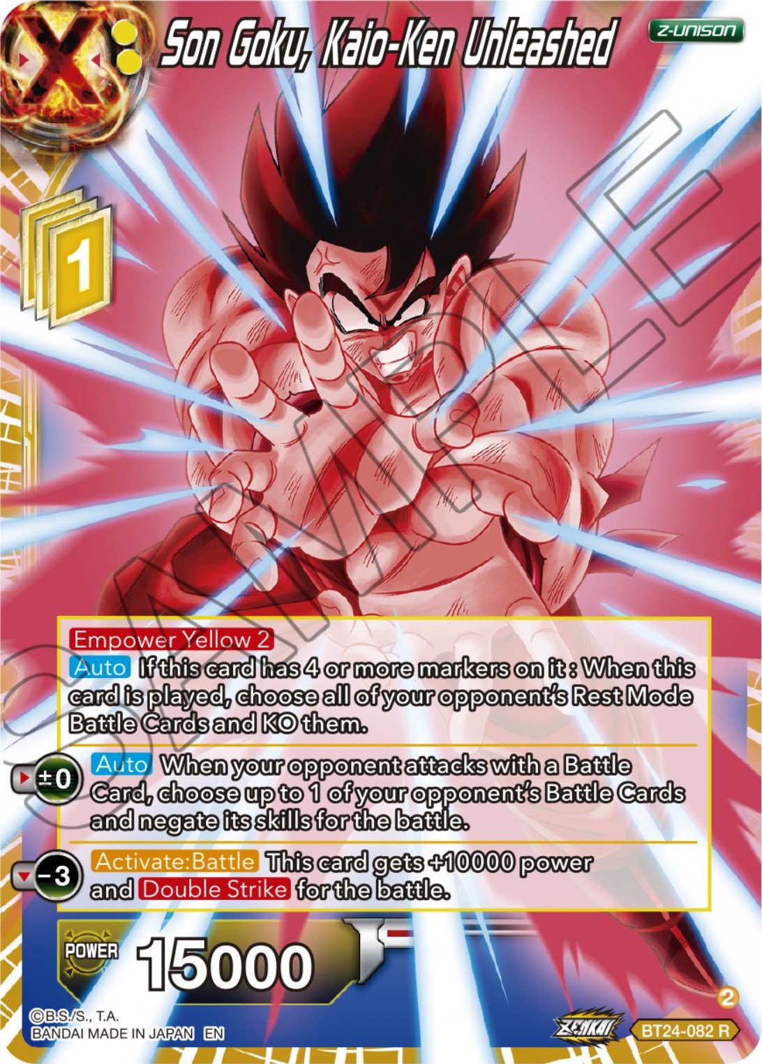 Son Goku, Kaio-Ken Unleashed (BT24-082) [Beyond Generations] | Devastation Store