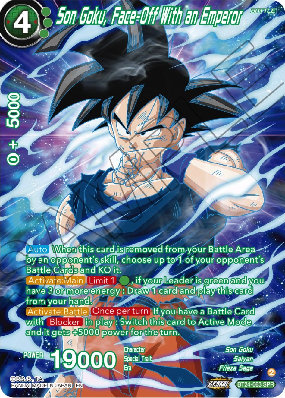 Son Goku, Face-Off With an Emperor (SPR) (BT24-063) [Beyond Generations] | Devastation Store