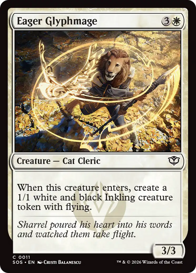 Eager Glyphmage [Secrets of Strixhaven] | Devastation Store