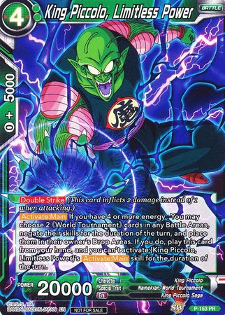 King Piccolo, Limitless Power (Power Booster) (P-153) [Promotion Cards] | Devastation Store
