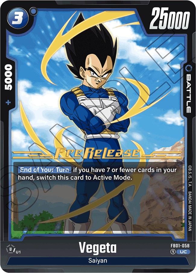 Vegeta (FB01-058) [Awakened Pulse Pre-Release Cards] | Devastation Store