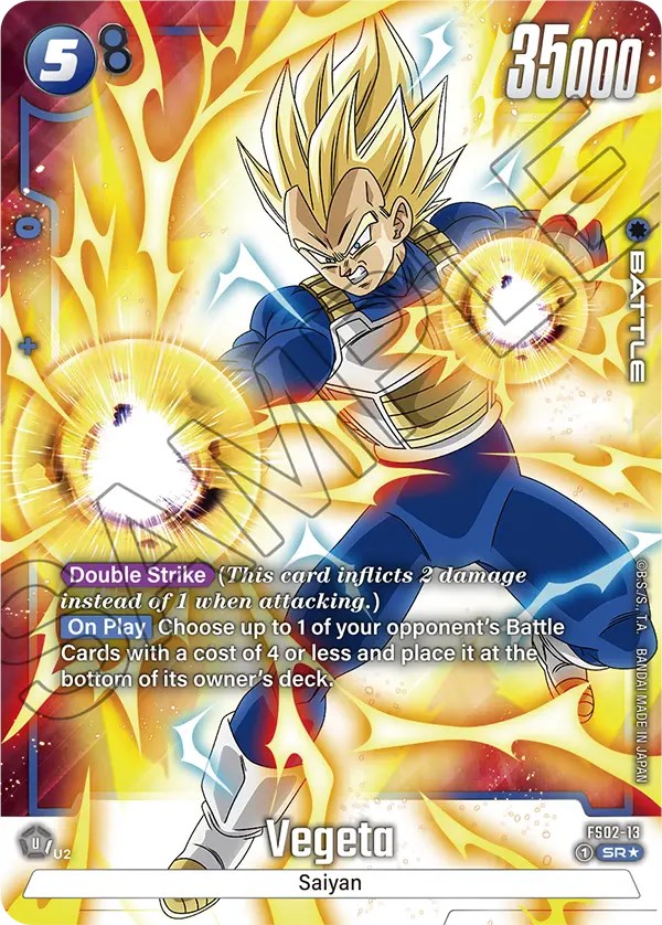 Vegeta (FS02-13) (Bonus Pack Alternate Art) [Starter Deck: Vegeta] | Devastation Store
