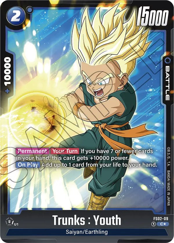 Trunks : Youth (FS02-09) (Bonus Pack Alternate Art) [Starter Deck: Vegeta] | Devastation Store