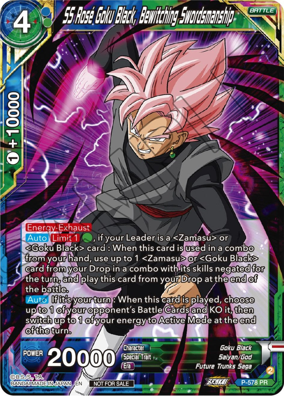 SS Rose Goku Black, Bewitching Swordsmanship (Zenkai Series Tournament Pack Vol.7) (P-578) [Tournament Promotion Cards] | Devastation Store