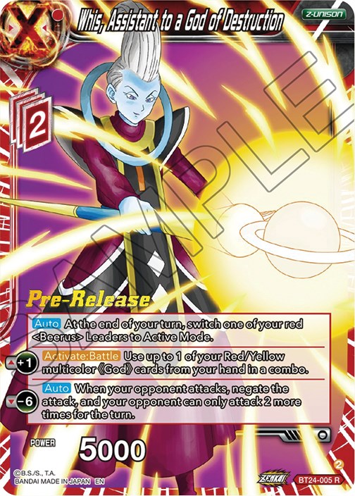 Whis, Assistant to a God of Destruction (BT24-005) [Beyond Generations Prerelease Promos] | Devastation Store