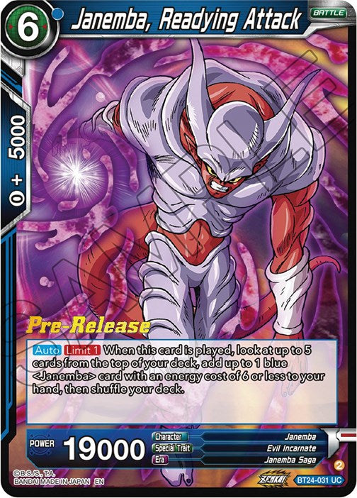 Janemba, Readying Attack (BT24-031) [Beyond Generations Prerelease Promos] | Devastation Store