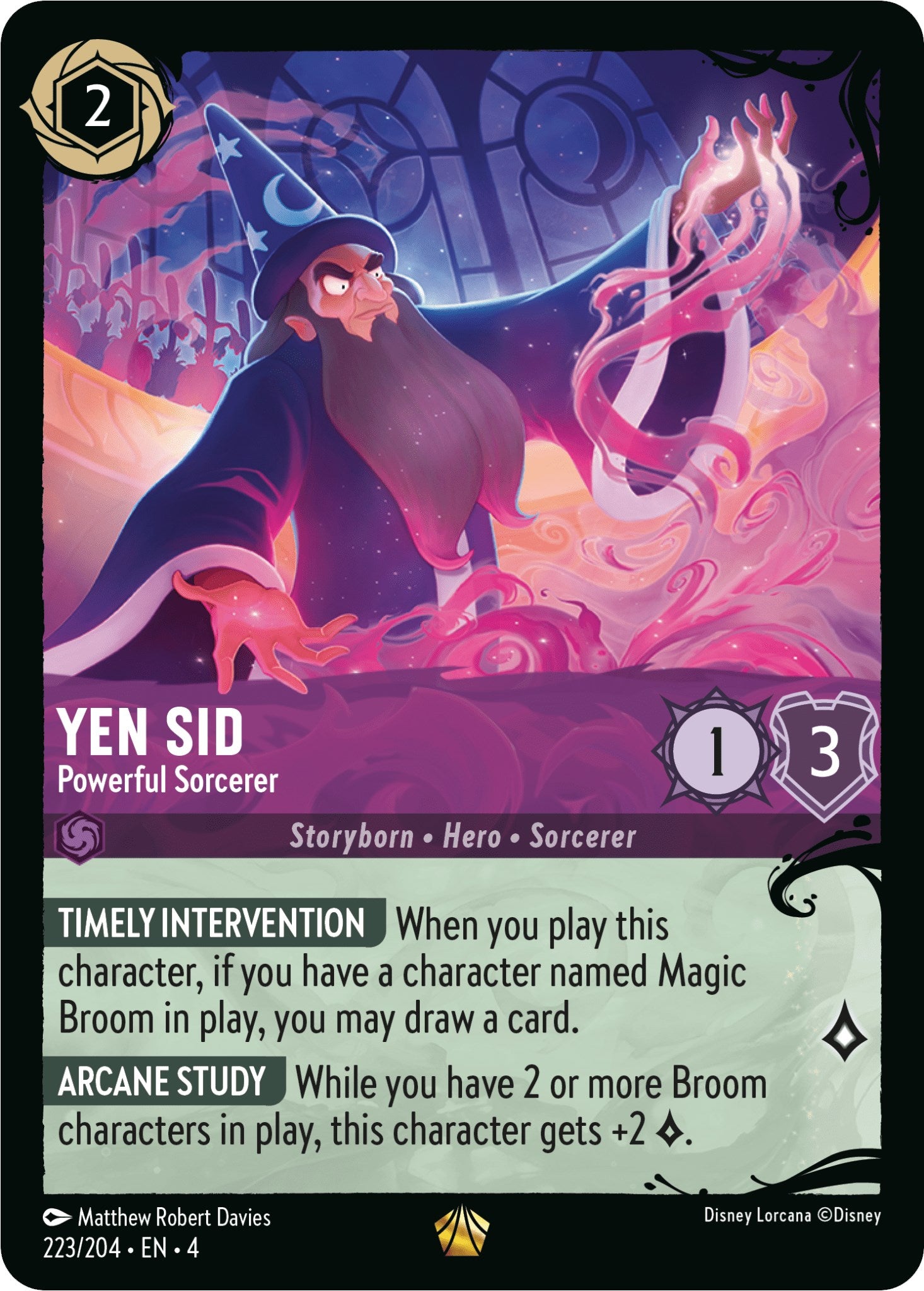 Yen Sid - Powerful Sorcerer (223/204) (223/204) [Ursula's Return] | Devastation Store