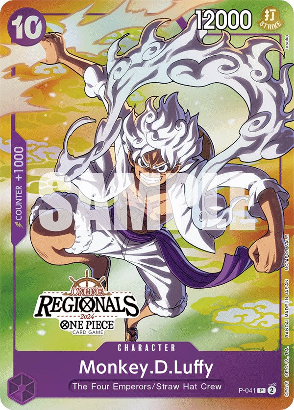 Monkey.D.Luffy (Online Regional 2024 Vol. 2) [Participant] [One Piece Promotion Cards] | Devastation Store
