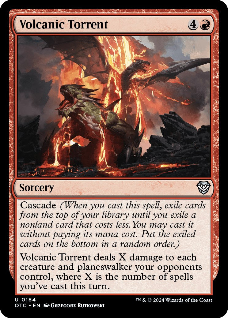 Volcanic Torrent [Outlaws of Thunder Junction Commander] | Devastation Store