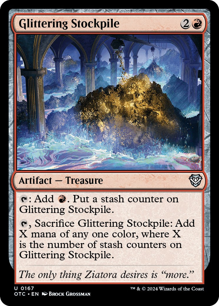 Glittering Stockpile [Outlaws of Thunder Junction Commander] | Devastation Store