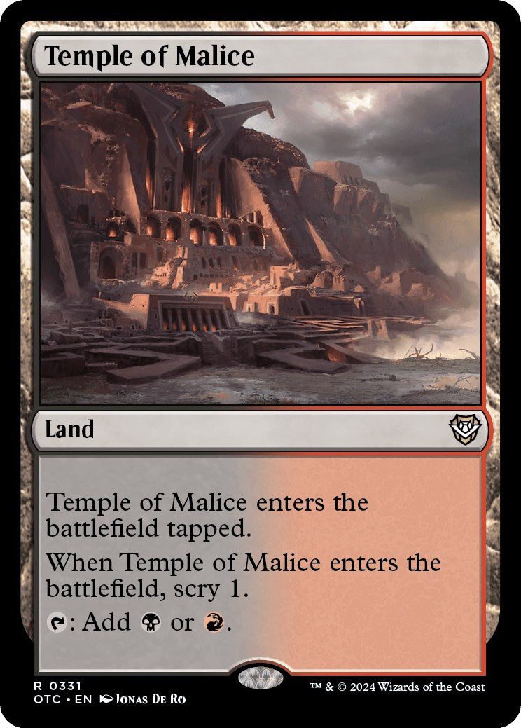 Temple of Malice [Outlaws of Thunder Junction Commander] | Devastation Store