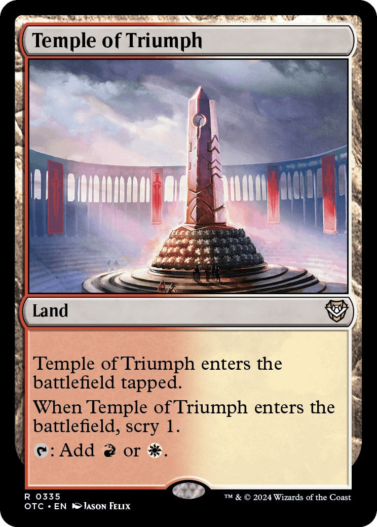 Temple of Triumph [Outlaws of Thunder Junction Commander] | Devastation Store