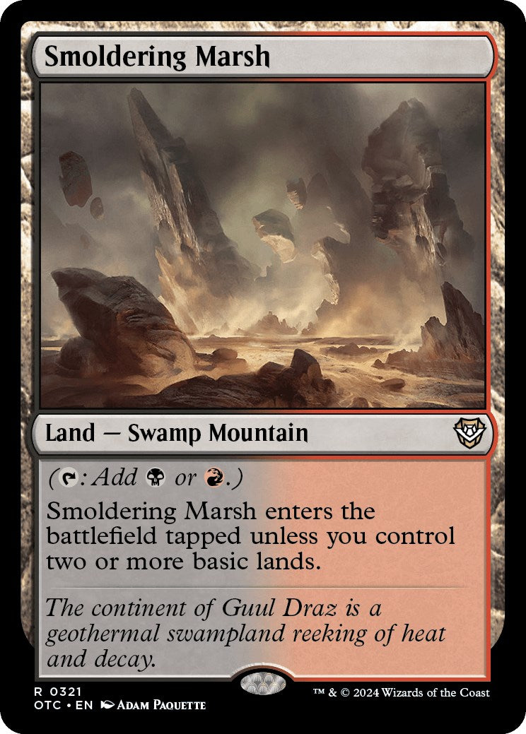 Smoldering Marsh [Outlaws of Thunder Junction Commander] | Devastation Store