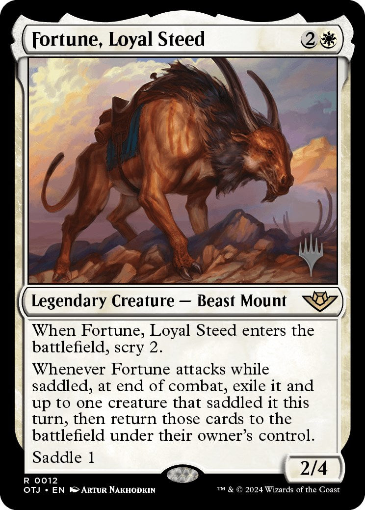 Fortune, Loyal Steed (Promo Pack) [Outlaws of Thunder Junction Promos] | Devastation Store