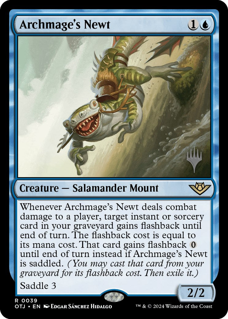 Archmage's Newt (Promo Pack) [Outlaws of Thunder Junction Promos] | Devastation Store