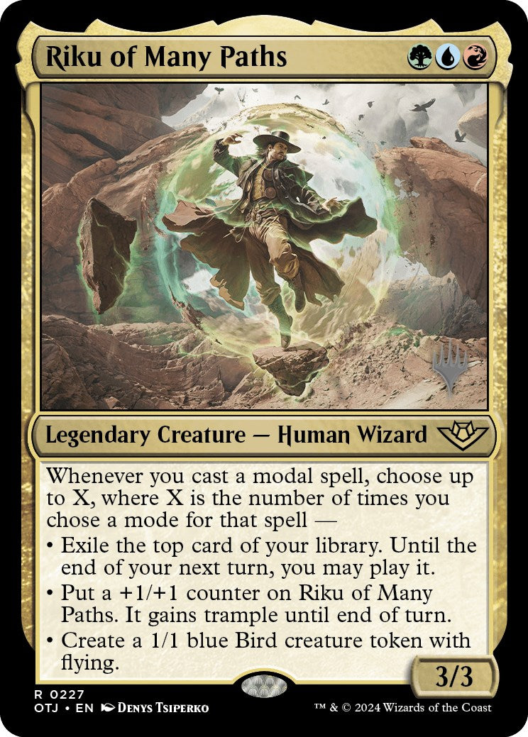 Riku of Many Paths (Promo Pack) [Outlaws of Thunder Junction Promos] | Devastation Store