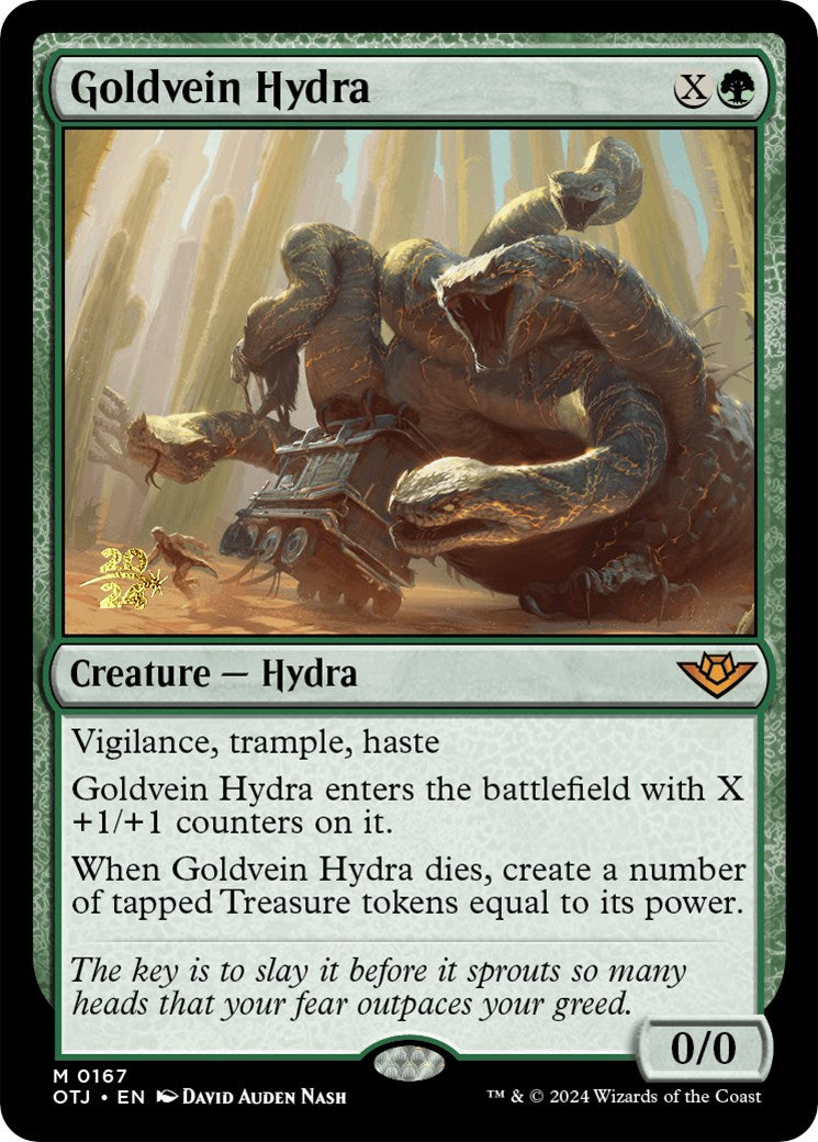 Goldvein Hydra [Outlaws of Thunder Junction Prerelease Promos] | Devastation Store