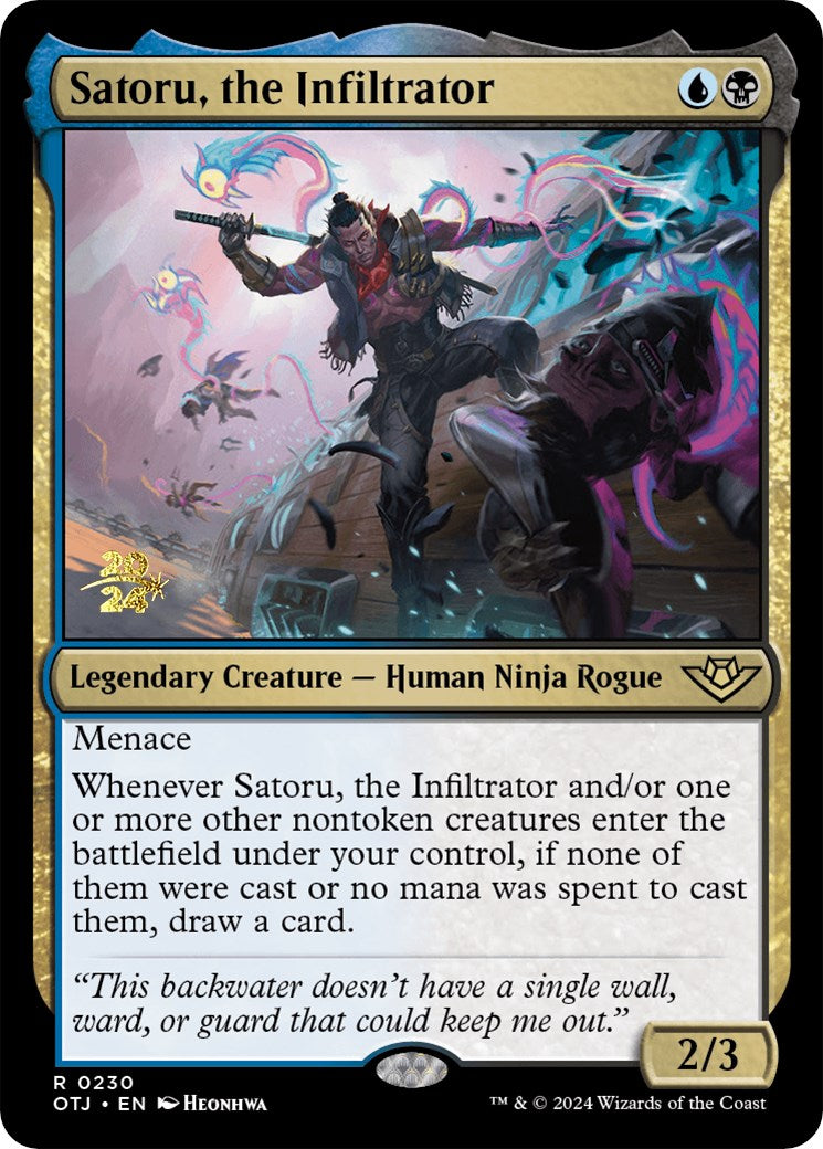 Satoru, the Infiltrator [Outlaws of Thunder Junction Prerelease Promos] | Devastation Store